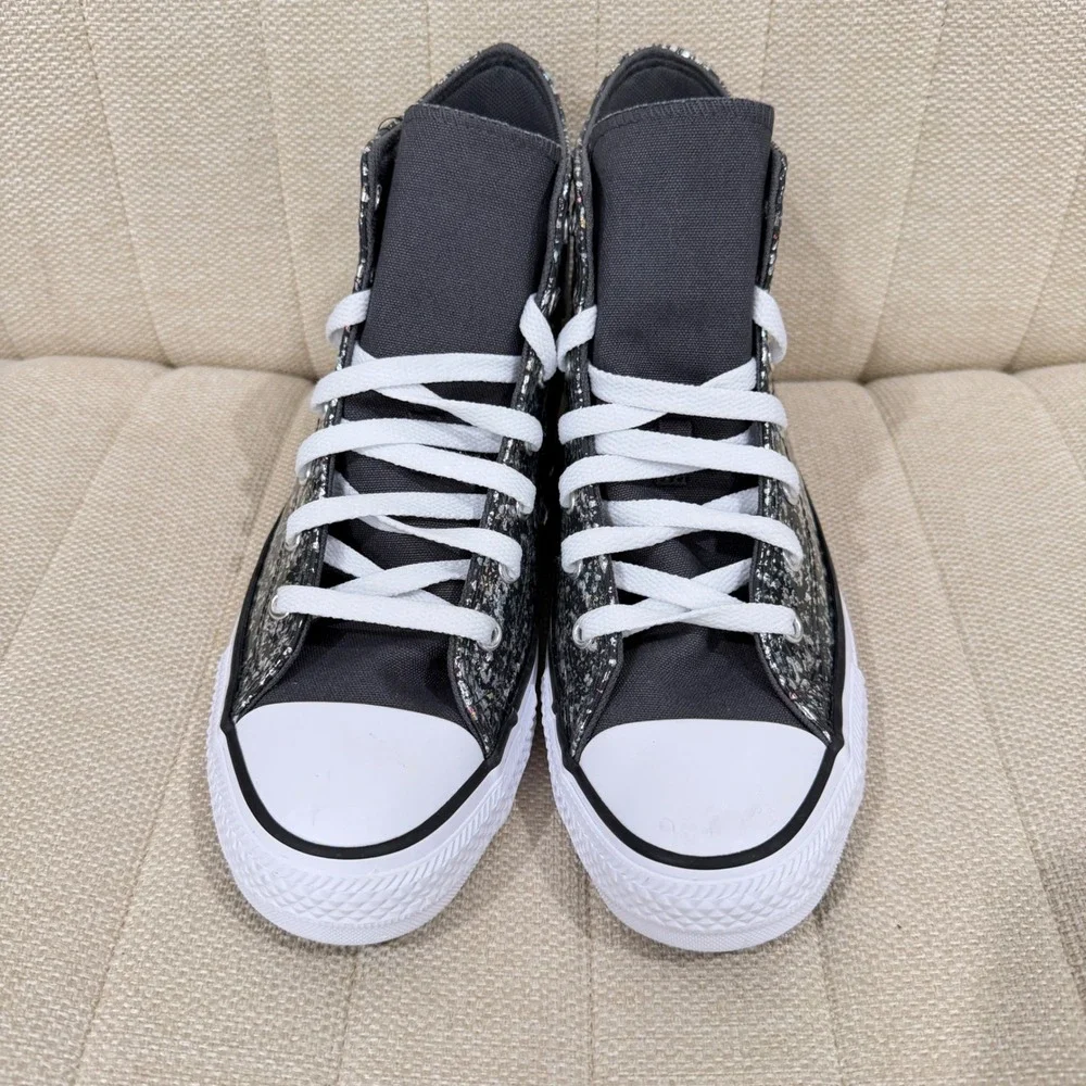 NEW Converse Chuck Taylor All Star Girls Glitter High Top Sneakers Big Kids 6